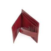 Portcard din piele naturala DiAmanti Amando Rosu 8054